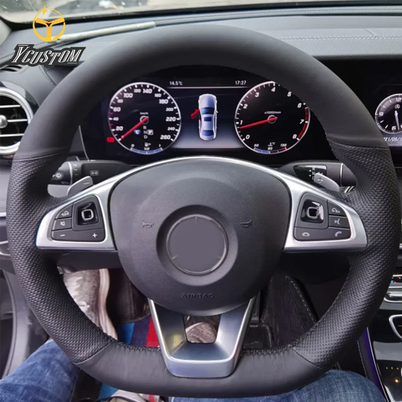 DIY Black Leather Car Steering Wheel Cover For Mercedes Benz C200 C250 C300 Sport CLA220 B250 B260
DIY Black Leather Car Steering Wheel Cover For Mercedes Benz C200 C250 C300 Sport CLA220 B250 B260
