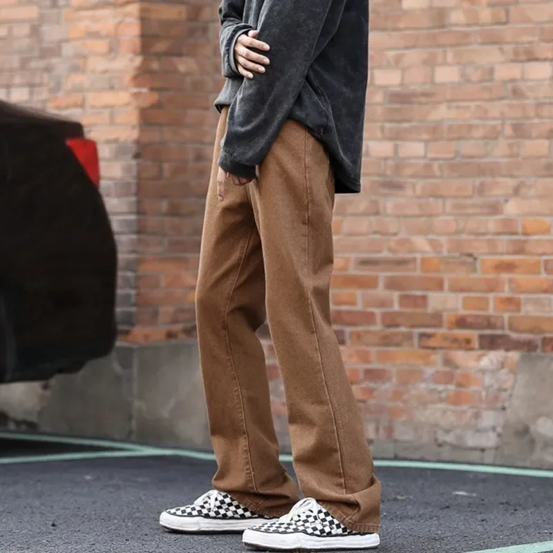 Brown Jeans for Men High Waisted Stretch Wide Leg Straight Denim Jeans Casual Boyfriend Pants
Brown Jeans for Men High Waisted Stretch Wide Leg Straight Denim Jeans Casual Boyfriend Pants