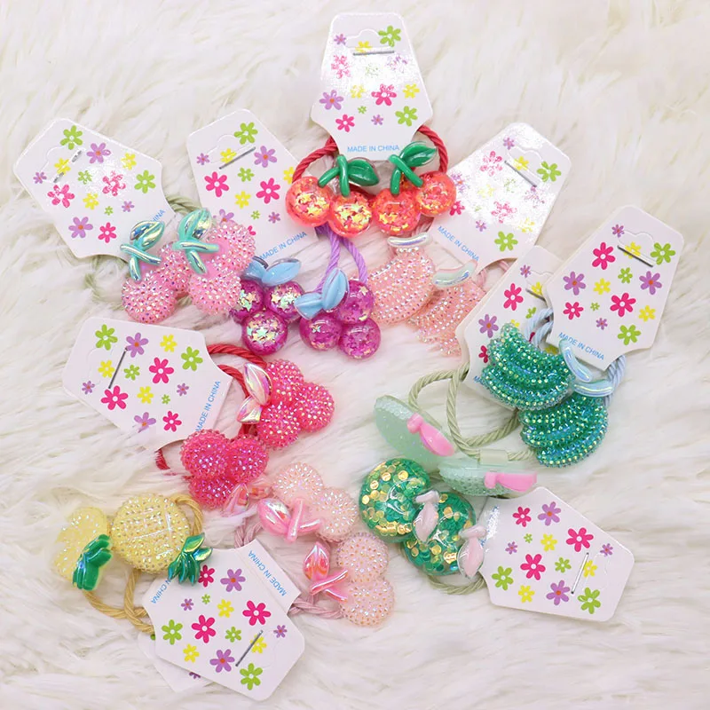 2Pcs/Set New Fashion Fruit Crystal Series Temperament Rubber Band Hair Accessories Girl Colorful Sweet Ribbon Kid Gift
2Pcs/Set New Fashion Fruit Crystal Series Temperament Rubber Band Hair Accessories Girl Colorful Sweet Ribbon Kid Gift