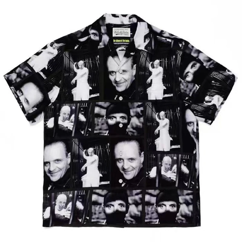 New Harajuku WACKO MARIA Graffiti Print Shirt Hawaiian Style High Quality Top Top Couple Poplin Cotton gym
New Harajuku WACKO MARIA Graffiti Print Shirt Hawaiian Style High Quality Top Top Couple Poplin Cotton gym