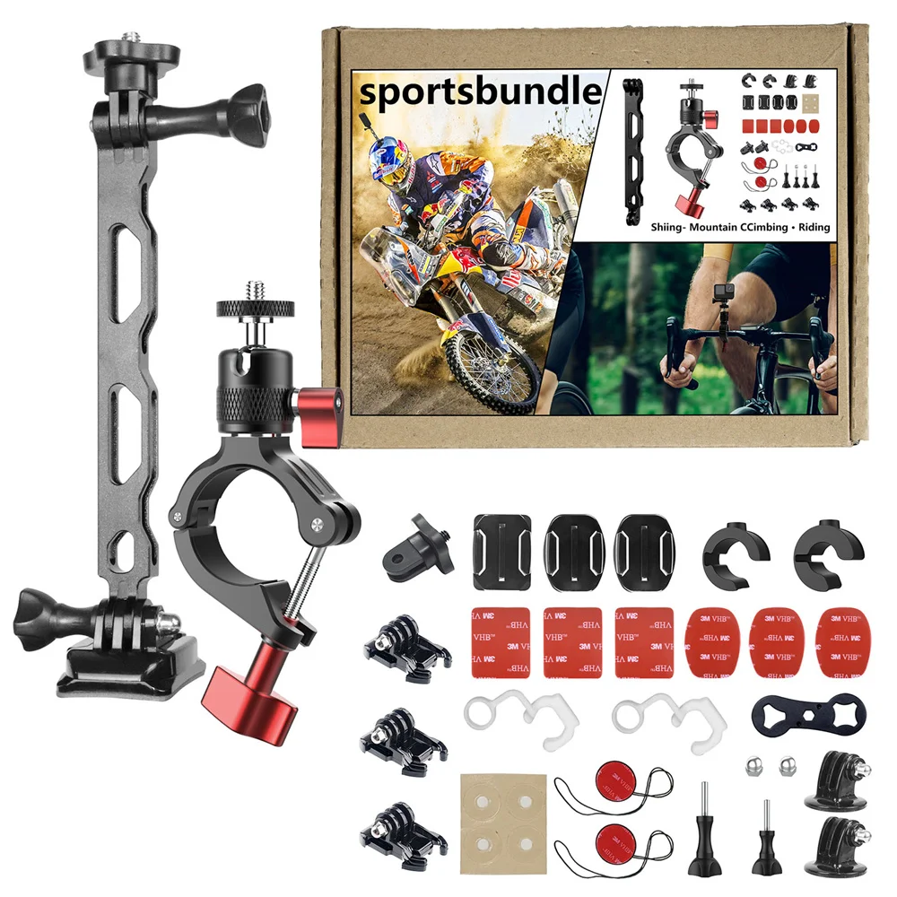 New Action Camera Accessories Kit for GoPro 12 11 10 9 Insta360 OSMO Motorcycle Holder Stand Handlebar Bicycle Cycling Mount
New Action Camera Accessories Kit for GoPro 12 11 10 9 Insta360 OSMO Motorcycle Holder Stand Handlebar Bicycle Cycling Mount