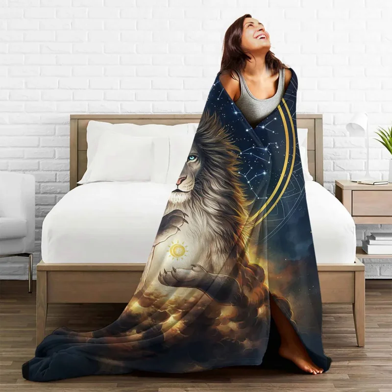 Lion Cartoon Blankets Fleece Decoration Animal Anime Multifunction Ultra-Soft Throw Blankets for Home Travel Quilt
Lion Cartoon Blankets Fleece Decoration Animal Anime Multifunction Ultra-Soft Throw Blankets for Home Travel Quilt
