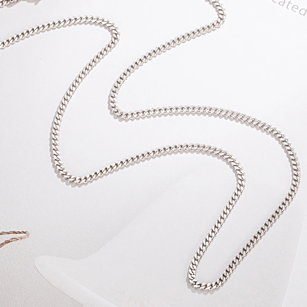 Fashion Temperament Cuban Chains Necklace for Men's 925 Sterling Silver Long Chain Choker Men Collar on Necklace Pendant 14 Mallzona S5c7d616eadc2469cbf4d582fc1d25f2dK Fashion Temperament Cuban Chains Necklace for Men's 925 Sterling Silver Long Chain Choker Men Collar on Necklace Pendant Mallzona