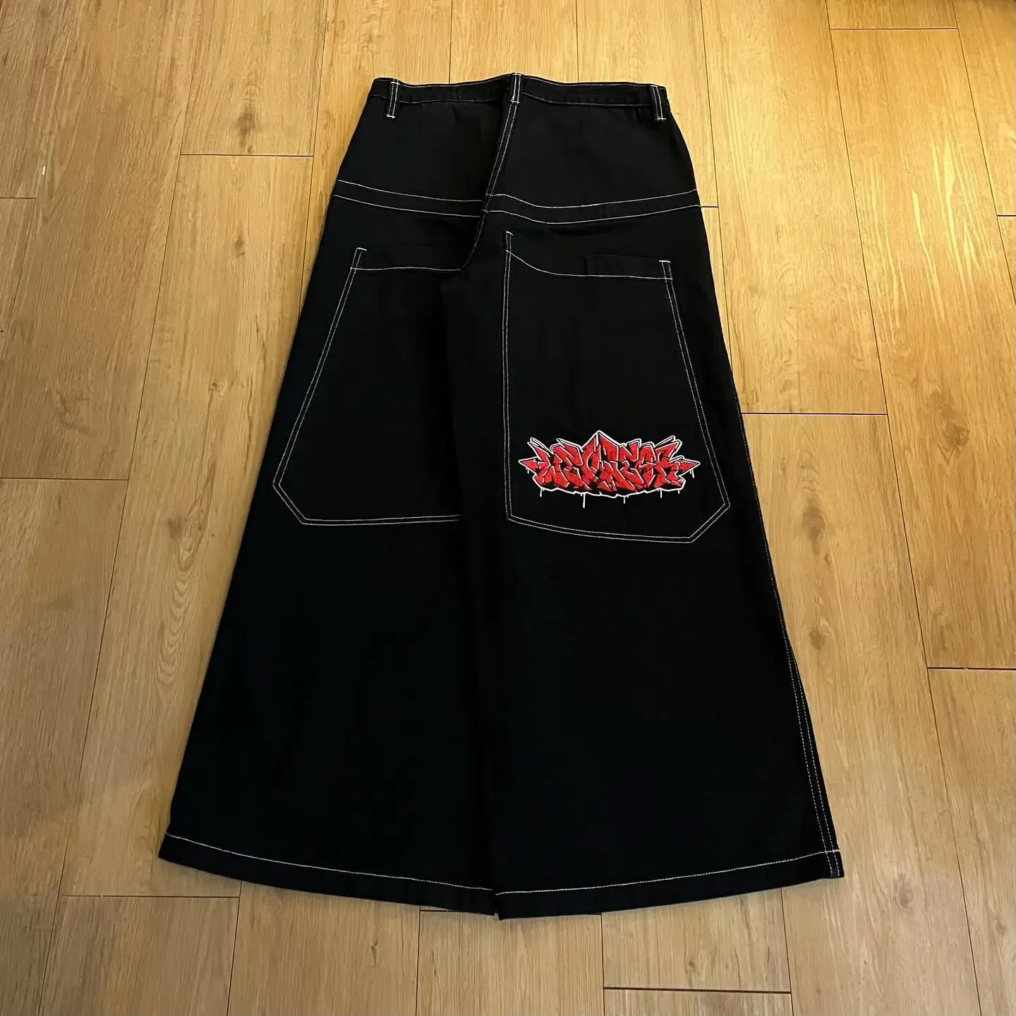 Hip Hop Graphic Wexwear Embroid Baggy Jeans High Waist Wide Trouser Streetwear Y2K Jeans Men Women Gothic Harajuku Black Pants
Hip Hop Graphic Wexwear Embroid Baggy Jeans High Waist Wide Trouser Streetwear Y2K Jeans Men Women Gothic Harajuku Black Pants