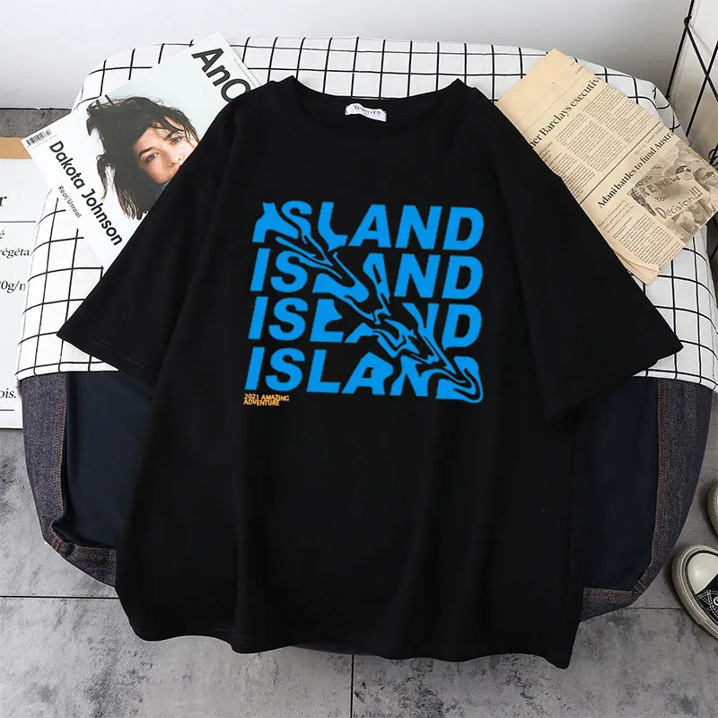 ISLAND Alphabet Graffiti Print T-shirt Summer Y2k Harajuku Men T Shirt Fashion Hip Hop Streetwear Short Streetwear Tees Clothes
ISLAND Alphabet Graffiti Print T-shirt Summer Y2k Harajuku Men T Shirt Fashion Hip Hop Streetwear Short Streetwear Tees Clothes