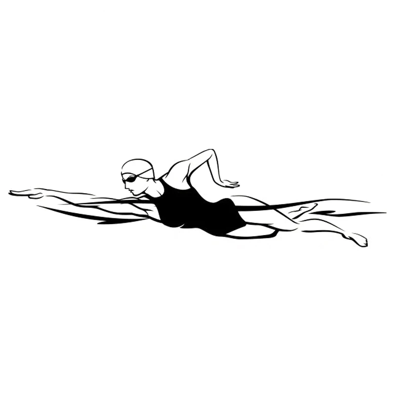 17CM*5CM Fashion Swimmer Sport Decor Car Sticker KK Vinyl Car Accessories Black/White
17CM*5CM Fashion Swimmer Sport Decor Car Sticker KK Vinyl Car Accessories Black/White