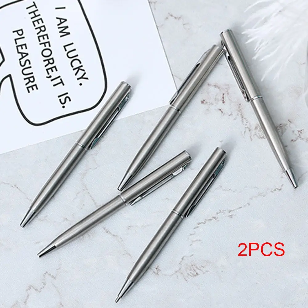 2Pcs Mini Metal Durable Ballpoint Pen Rotating Pocket-size Pen Portable BallPoint Pen Small Oil Pen Exquisite Writing Tool
2Pcs Mini Metal Durable Ballpoint Pen Rotating Pocket-size Pen Portable BallPoint Pen Small Oil Pen Exquisite Writing Tool