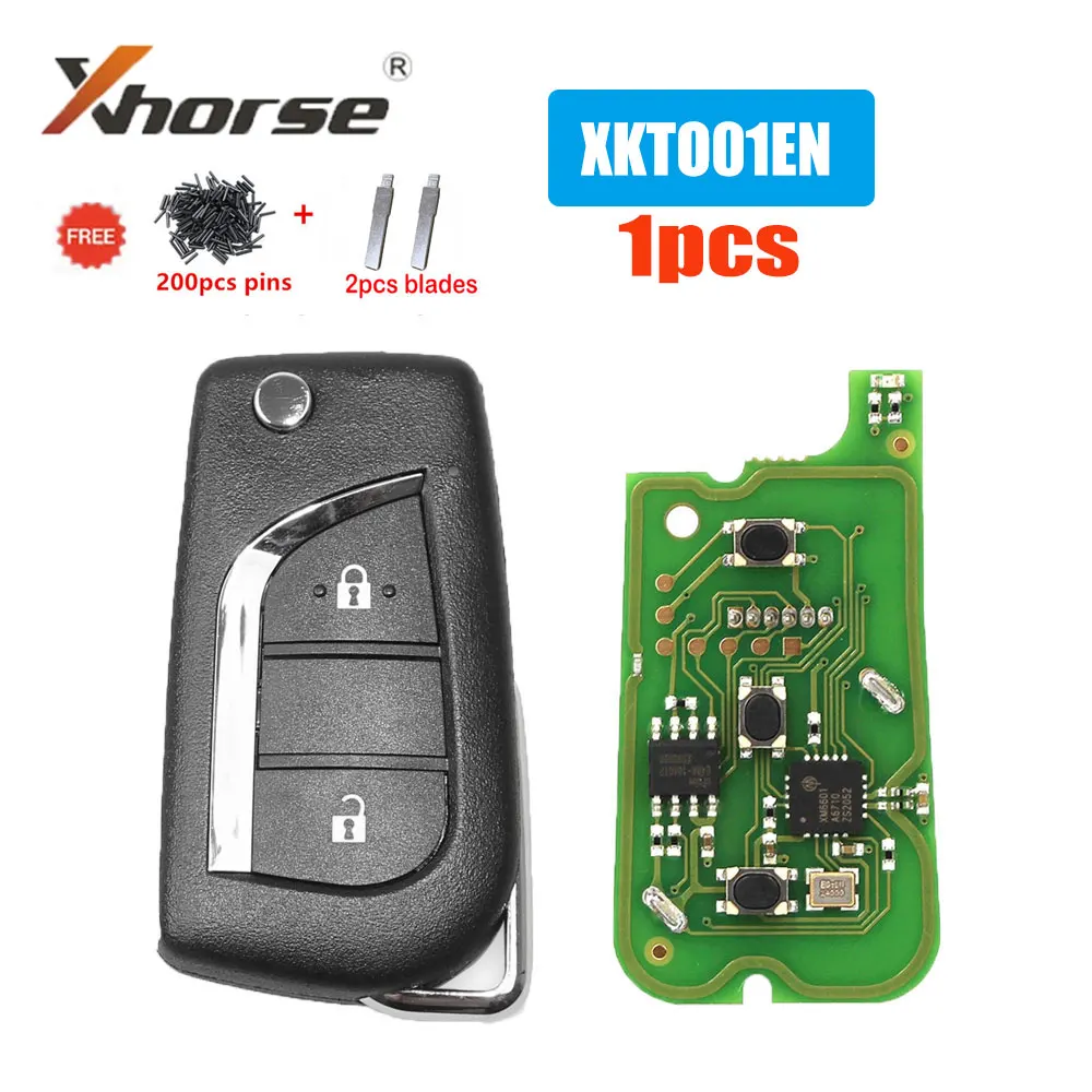 1pcs Xhorse XKTO01EN Wire Remote Key for Toyota 2 Buttons Universal Remote Key for VVDI Key Tool/VVDI2 Car Key with Blades Pins
1pcs Xhorse XKTO01EN Wire Remote Key for Toyota 2 Buttons Universal Remote Key for VVDI Key Tool/VVDI2 Car Key with Blades Pins