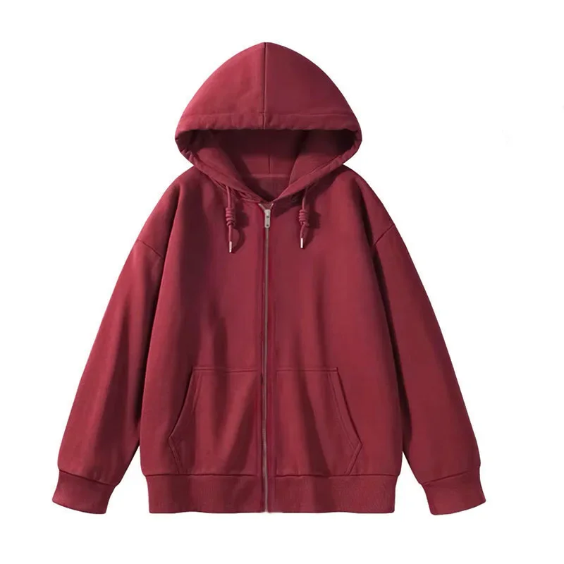 Women Hoodies Solid Color Spring Autumn Milk Fiber Sweatshirt Oversized Drop-shoulder Sleeve Zip Up Casual Y2K Streetwear Loose
Women Hoodies Solid Color Spring Autumn Milk Fiber Sweatshirt Oversized Drop-shoulder Sleeve Zip Up Casual Y2K Streetwear Loose