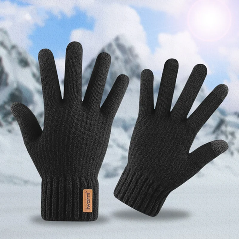 Winter Women Gloves Men Touch Screen Warm Mittens Thick Knitted Full Fingers Autumn Short Wrist Gloves Hand Warmer Christmas
Winter Women Gloves Men Touch Screen Warm Mittens Thick Knitted Full Fingers Autumn Short Wrist Gloves Hand Warmer Christmas