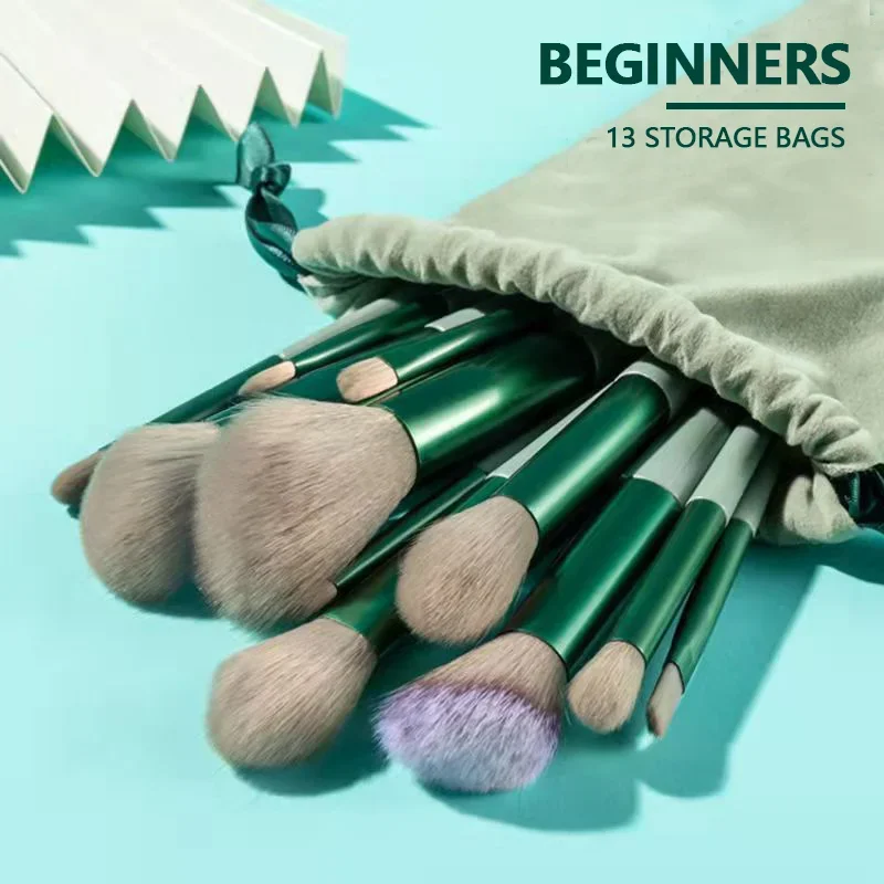 13 Four-season Green Makeup brush set Soft Brush Concealer Brush Blush brush set Brush makeup tools
13 Four-season Green Makeup brush set Soft Brush Concealer Brush Blush brush set Brush makeup tools