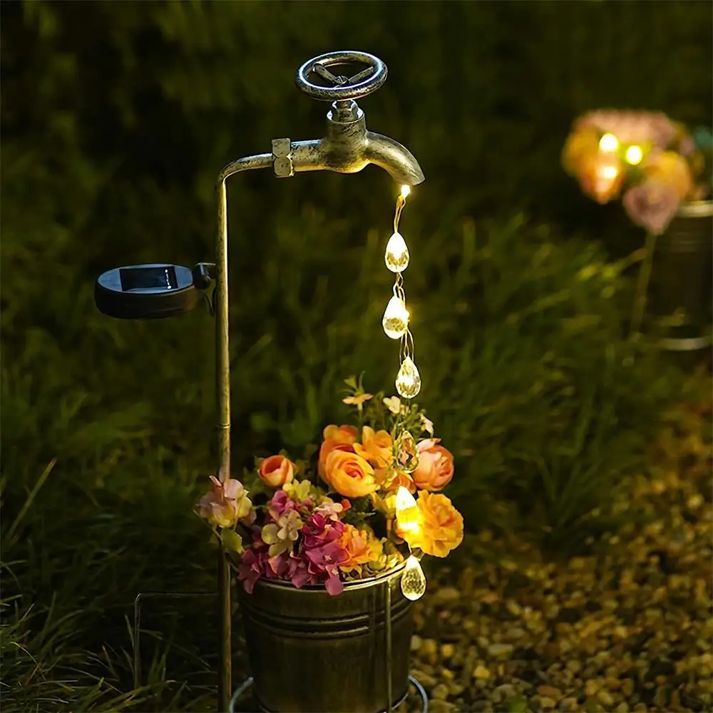 Solar Watering Tap Lights Led Iron Planter Lantern Light Waterproof Yard Outdoor Lights Garden Decoration Outdoor Landscape Lamp
Solar Watering Tap Lights Led Iron Planter Lantern Light Waterproof Yard Outdoor Lights Garden Decoration Outdoor Landscape Lamp