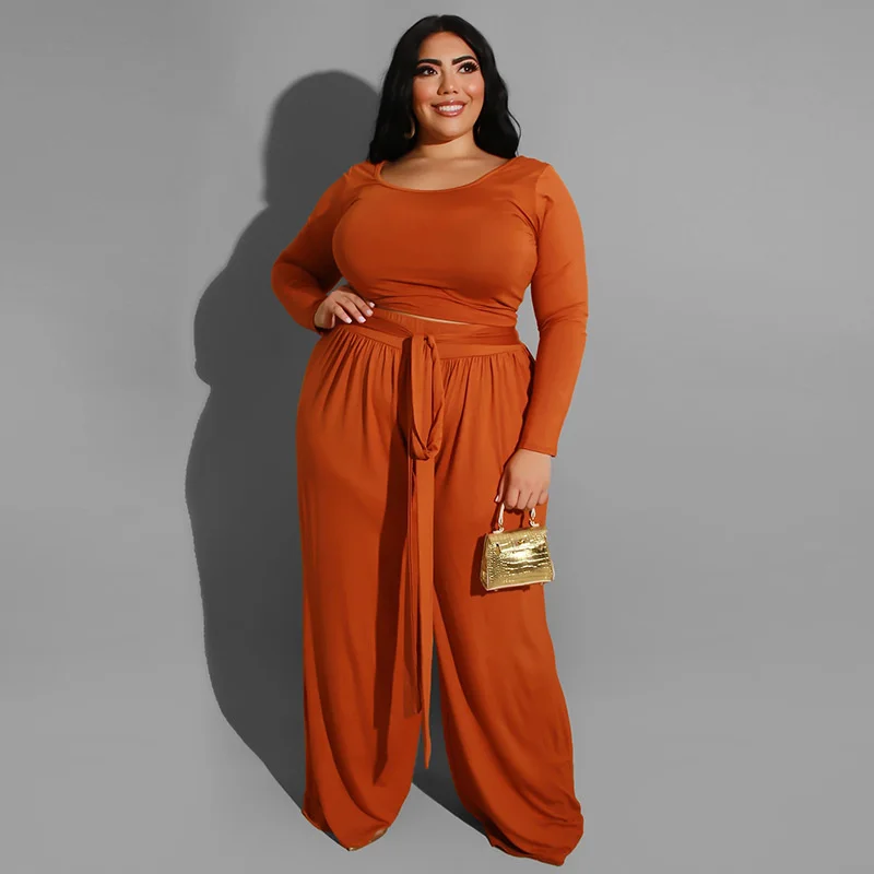 Plus Size Women Two-piece Sets Solid Color Knitted Long-sleeved Tops With Trousers Fashion Casual Large Size Female Suit Simple
Plus Size Women Two-piece Sets Solid Color Knitted Long-sleeved Tops With Trousers Fashion Casual Large Size Female Suit Simple