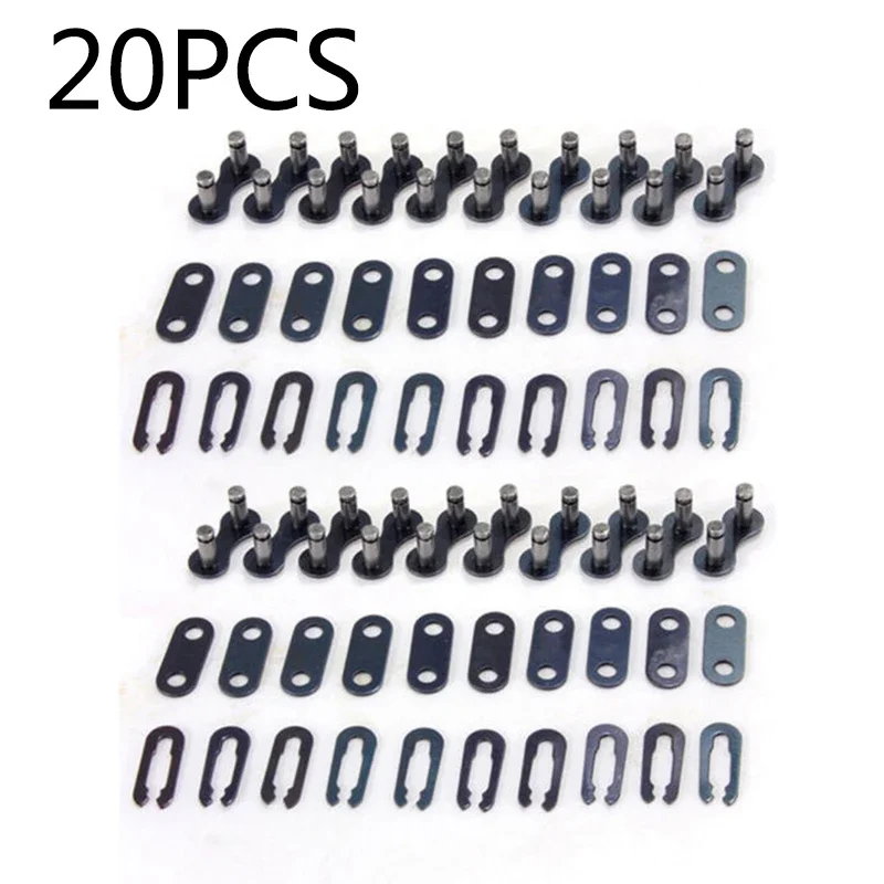 Repair Parts Steel Chain Joint Links Black Bicycle Bike Single Speed Chain Master Link Connector 1/2*1/8 Kit 20pcs
Repair Parts Steel Chain Joint Links Black Bicycle Bike Single Speed Chain Master Link Connector 1/2*1/8 Kit 20pcs