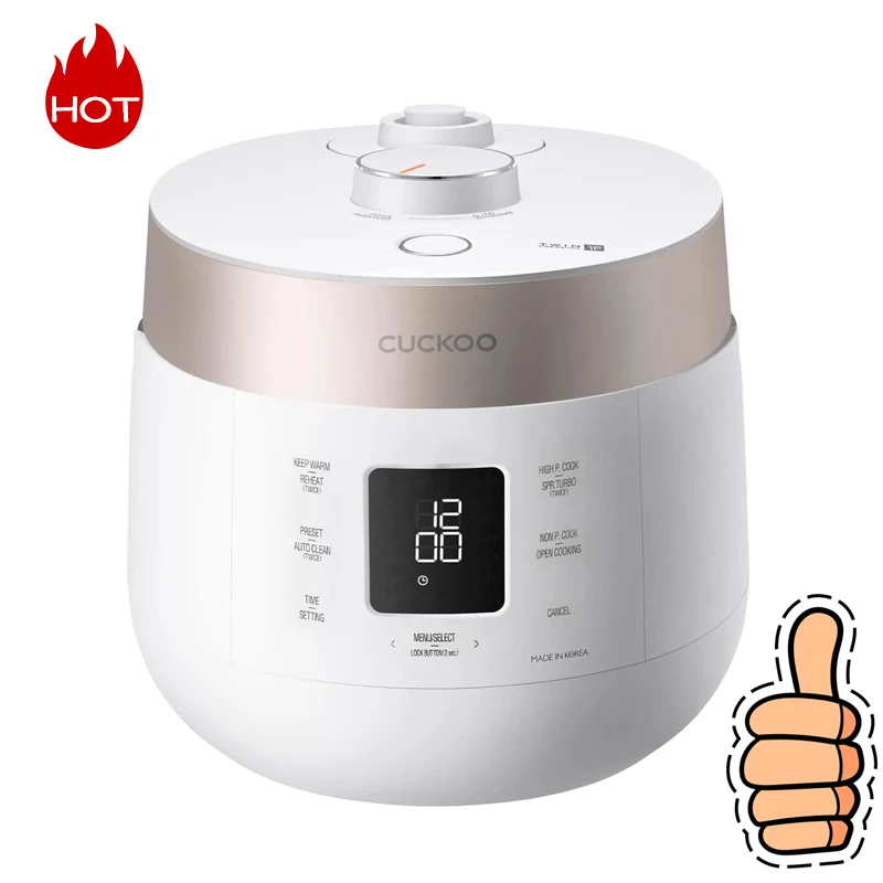 CUCKOO CRP-ST0609F | 6 чашек/1,5-кварта (НЕОБРАБОТАННАЯ) Двойная скороварка и подогреватель | 12 вариантов меню: высокий/низкотемпературный пар
CUCKOO CRP-ST0609F | 6 чашек/1,5-кварта (НЕОБРАБОТАННАЯ) Двойная скороварка и подогреватель | 12 вариантов меню: высокий/низкотемпературный пар
