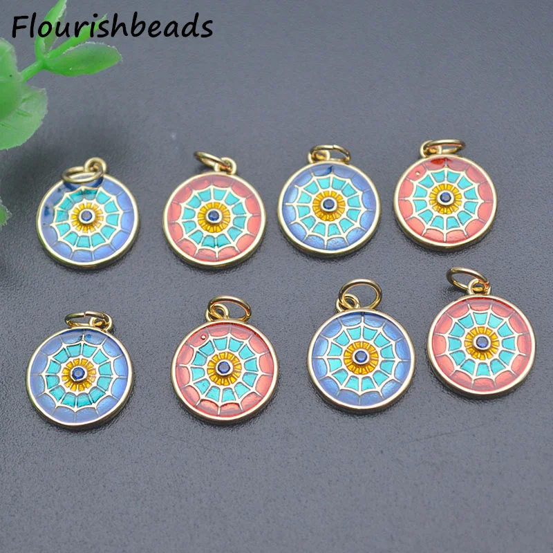 Jewelry Making Supplies Anti Fading High Polished Gold Plated Royal Blue CZ Pave Colorful Enamle Round Web Charms Pendants 20pc
Jewelry Making Supplies Anti Fading High Polished Gold Plated Royal Blue CZ Pave Colorful Enamle Round Web Charms Pendants 20pc