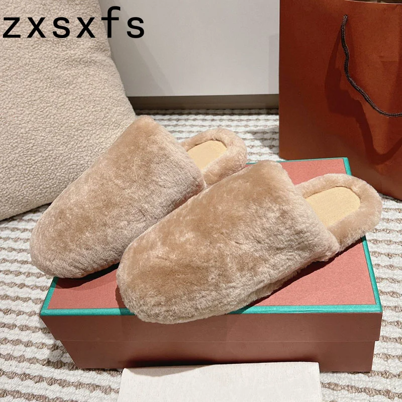 New Fur Half Slippers Women Natural Wool Summer Walk Slides Slip On Loafers Flat Casual Shoes For Woman Slippers
New Fur Half Slippers Women Natural Wool Summer Walk Slides Slip On Loafers Flat Casual Shoes For Woman Slippers