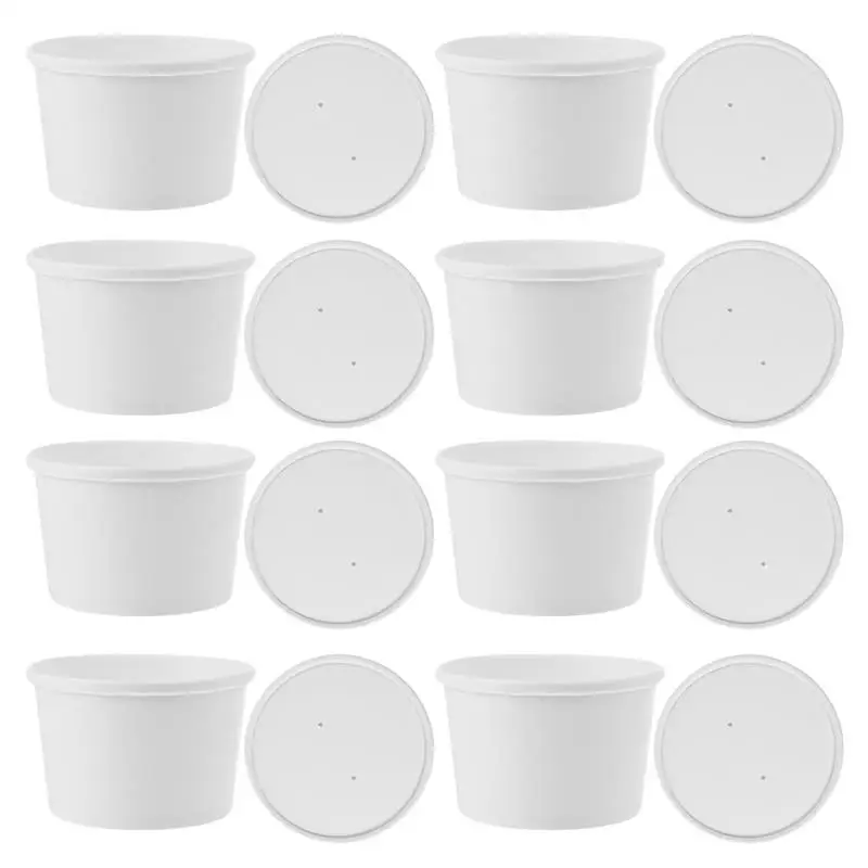 20 Sets Ice Cream Cups Paper Go Food Containers Lids Yogurt Storage Bowl Pudding Packaging Disposable Cake Ball
20 Sets Ice Cream Cups Paper Go Food Containers Lids Yogurt Storage Bowl Pudding Packaging Disposable Cake Ball