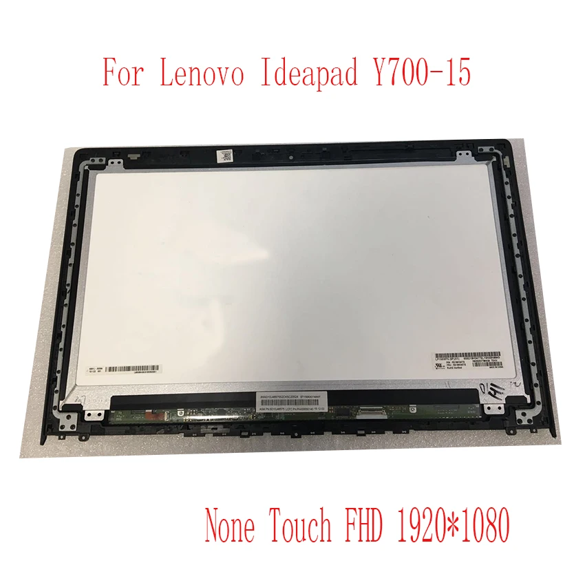 Для Lenovo Ideapad 15,6 "Φ Y700 15ISK ЖК-экран, светодиодная сборка, 1920*1080 FHD с рамкой, полностью протестирован
Для Lenovo Ideapad 15,6 "Φ Y700 15ISK ЖК-экран, светодиодная сборка, 1920*1080 FHD с рамкой, полностью протестирован
