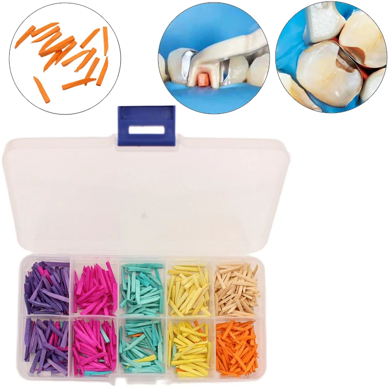 600pcs/Set Dental Disposable Restoration Interdental Composite Contoured Wood Wooden Wedges
600pcs/Set Dental Disposable Restoration Interdental Composite Contoured Wood Wooden Wedges
