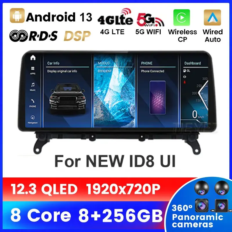 Автомобильный плеер, мультимедийный плеер на Android 13, с ЖК-экраном 12,3 дюйма, для BMW X3, F25, X4, F26, 2011-2016, CIC NBT
Автомобильный плеер, мультимедийный плеер на Android 13, с ЖК-экраном 12,3 дюйма, для BMW X3, F25, X4, F26, 2011-2016, CIC NBT