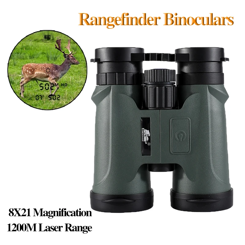 

Rangefinder Binoculars Laser Rangefinder 8X High Power HD Binocular Rangefinder Telescope 8x42 Range 1200m Optical for Hunting