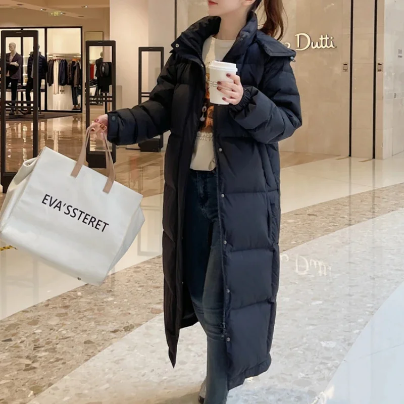 Winter Coat Women's Down Jacket Female Korean Ultra Long Thick White Duck Loose Puffer Jackets for Women Clothing Chaqueta
Winter Coat Women's Down Jacket Female Korean Ultra Long Thick White Duck Loose Puffer Jackets for Women Clothing Chaqueta