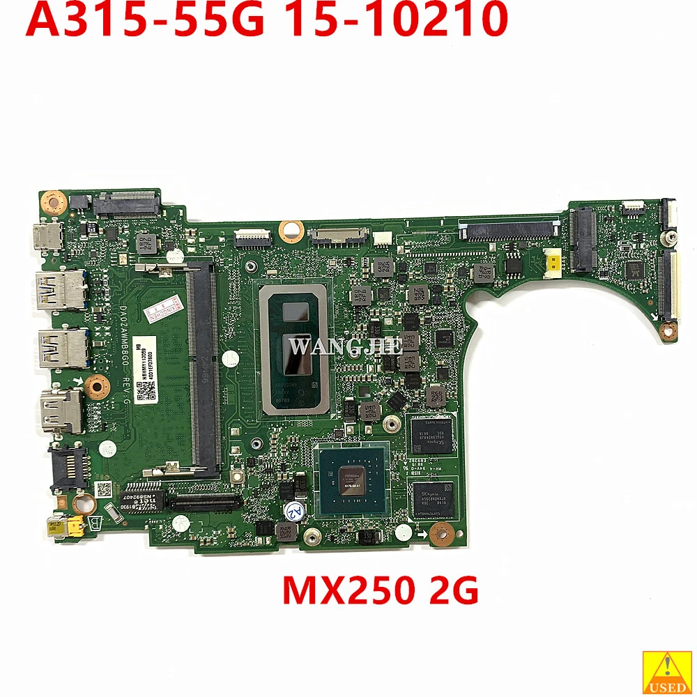 Used DA0ZAWMB8G0 For Acer Aspire A315-55G NBHMY11005 Laptop Motherboard With Intel CoRe SRGKY I5-10210 MX250 2G NO-RAM
Used DA0ZAWMB8G0 For Acer Aspire A315-55G NBHMY11005 Laptop Motherboard With Intel CoRe SRGKY I5-10210 MX250 2G NO-RAM