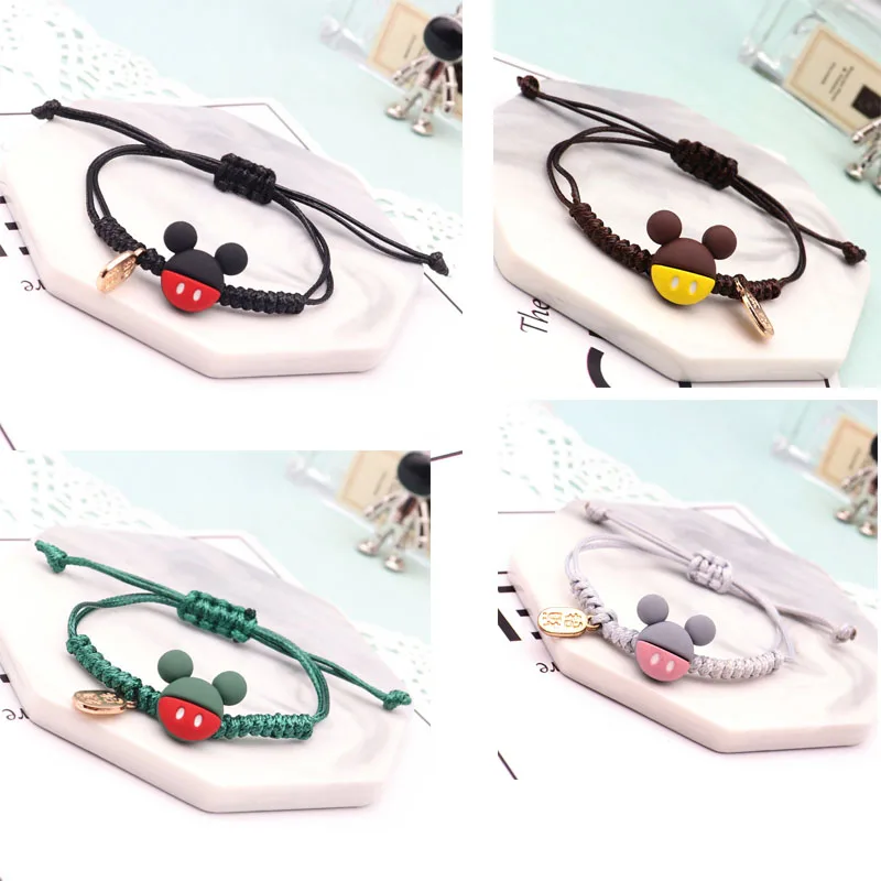 Disney Mickey Mouse Hand Rope Chain Bracelet Cartoon Leather Braided Classic Chain Bracelet for Kids Children Toys Jewelry Gift 
Disney Mickey Mouse Hand Rope Chain Bracelet Cartoon Leather Braided Classic Chain Bracelet for Kids Children Toys Jewelry Gift