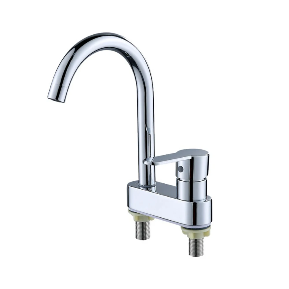Bathroom Basin Faucet 304 Stainless Steel Sink Mixer Tap Hot Cold Water 2 Holes Deck Mounted Single Handle Faucet
Bathroom Basin Faucet 304 Stainless Steel Sink Mixer Tap Hot Cold Water 2 Holes Deck Mounted Single Handle Faucet