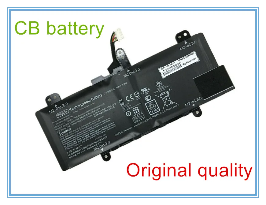 7.6V 37wh PP02XL Laptop Battery For 824561-005 HSTNN-IB7H 823909-141 Series Tablet
7.6V 37wh PP02XL Laptop Battery For 824561-005 HSTNN-IB7H 823909-141 Series Tablet