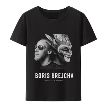 Dj Boris Brejcha 클래식 마스크 티셔츠, 남녀공용 힙합 테크노 음악, 편안한 O-넥 반팔, 여름 L