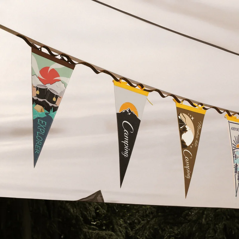 Outdoor Camp Flag Felt Pennant Camping Equipment Camping Tent Atmosphere Flag Decoration Scene Layout Triangular Bunting Hot
Outdoor Camp Flag Felt Pennant Camping Equipment Camping Tent Atmosphere Flag Decoration Scene Layout Triangular Bunting Hot