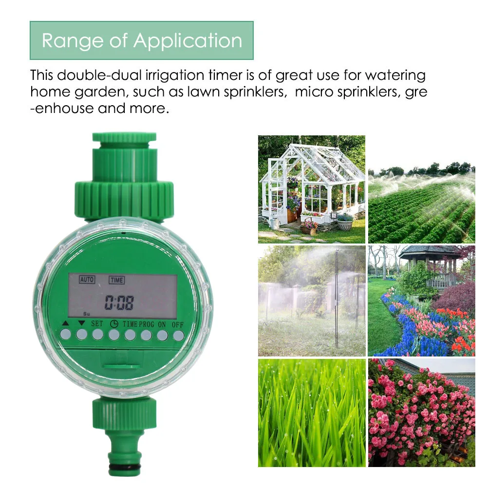 D2 Garden Water Timer Digital Drip Watering Automatic Irrigation Equipments Mannual Tap Hose Sprinkler Outdoor Irrigation Timing
D2 Garden Water Timer Digital Drip Watering Automatic Irrigation Equipments Mannual Tap Hose Sprinkler Outdoor Irrigation Timing