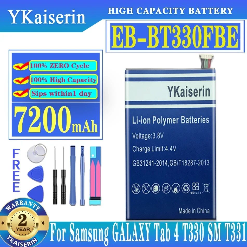 YKaiserin EB-BT330FBE 7200mAh Battery For Samsung Galaxy Tab 4 8.0 T330 T331 T335 SM-T330 SM-T331 Batteries
YKaiserin EB-BT330FBE 7200mAh Battery For Samsung Galaxy Tab 4 8.0 T330 T331 T335 SM-T330 SM-T331 Batteries