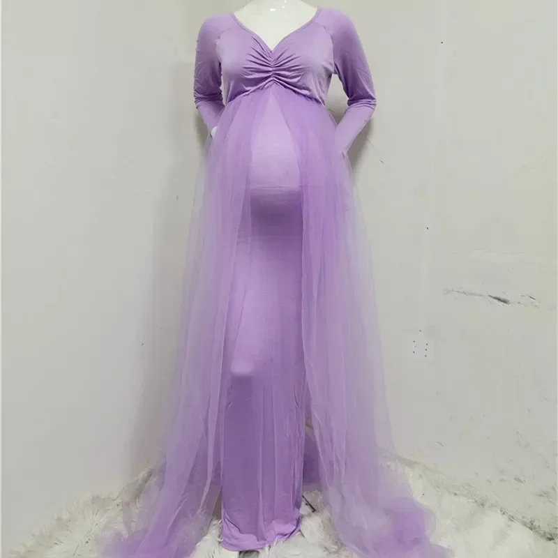 

Long maternity photography dress maternity photography maternity dress lace portrait dress