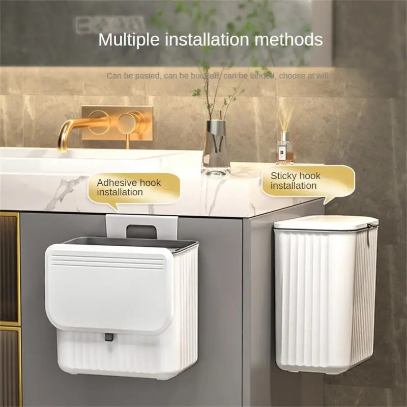 Dustbin Household Large Capacity Bathroom Covered Wall-mounted Home Kitchen Gadgets Waste Bin Kitchen Wall Hung With Lid Toilet
Dustbin Household Large Capacity Bathroom Covered Wall-mounted Home Kitchen Gadgets Waste Bin Kitchen Wall Hung With Lid Toilet