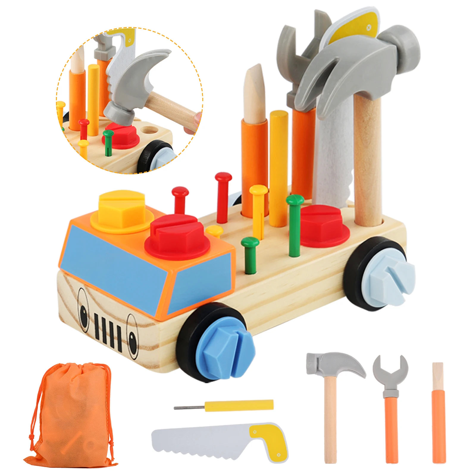 Workbench children's wooden toy Montessori toy from 2 3 4 years tool case motor skills toy DIY learning toy toy baby gift
Workbench children's wooden toy Montessori toy from 2 3 4 years tool case motor skills toy DIY learning toy toy baby gift