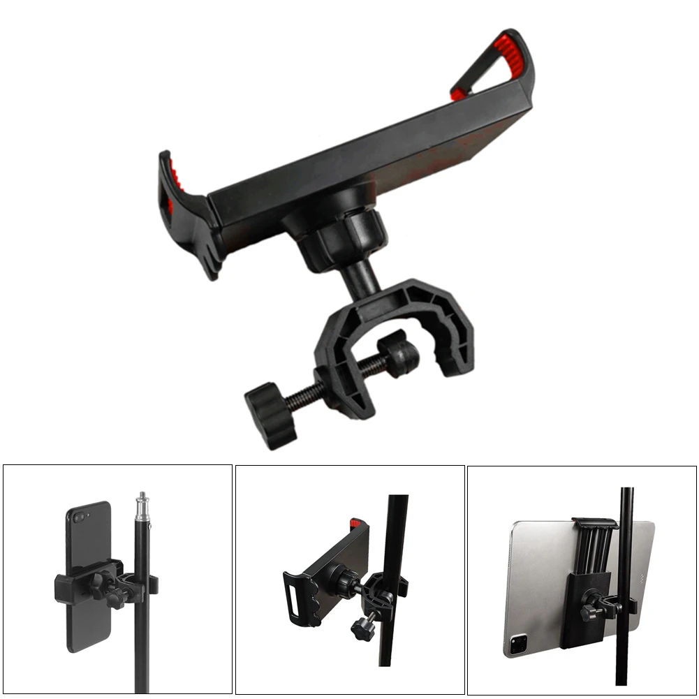 Adjustable Tablet And Smartphone Holder Universal Mic Stand Mount Universal Cellphone Tablet Clip Music Instruments Accessories
Adjustable Tablet And Smartphone Holder Universal Mic Stand Mount Universal Cellphone Tablet Clip Music Instruments Accessories