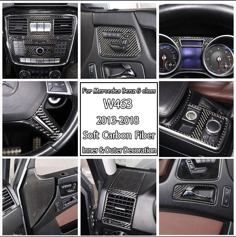 For Mercedes Benz G Class W463 2013-2018 Soft Carbon Car Air Outlet Door Handle Cover Trim Sticker Inner & Outer Car Accessories
For Mercedes Benz G Class W463 2013-2018 Soft Carbon Car Air Outlet Door Handle Cover Trim Sticker Inner & Outer Car Accessories