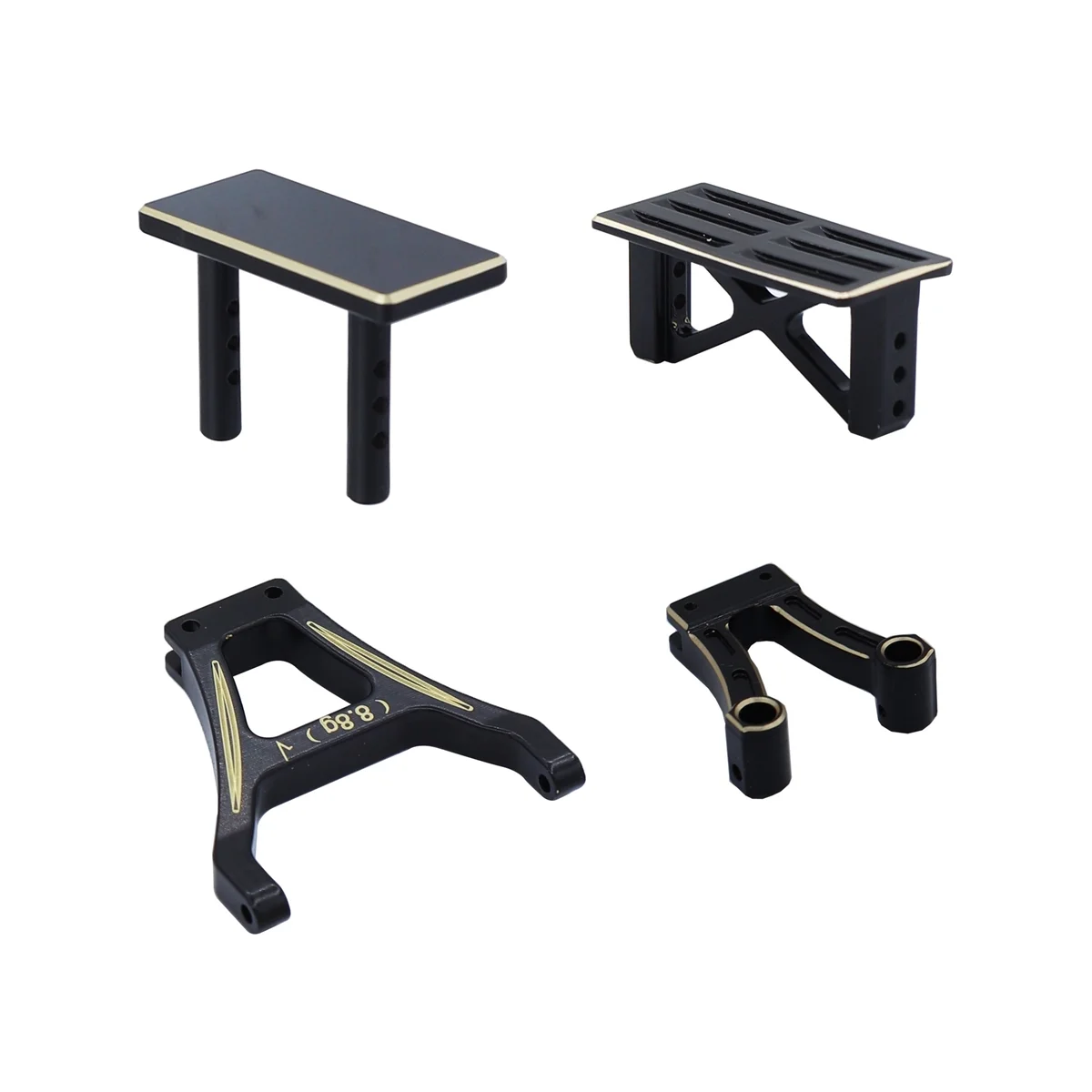 Набор латунных креплений на переднюю и заднюю стойки корпуса для AXIAL AX24 1/24 RC Crawler Car, детали для обновления, аксессуары, 4 шт.
Набор латунных креплений на переднюю и заднюю стойки корпуса для AXIAL AX24 1/24 RC Crawler Car, детали для обновления, аксессуары, 4 шт.