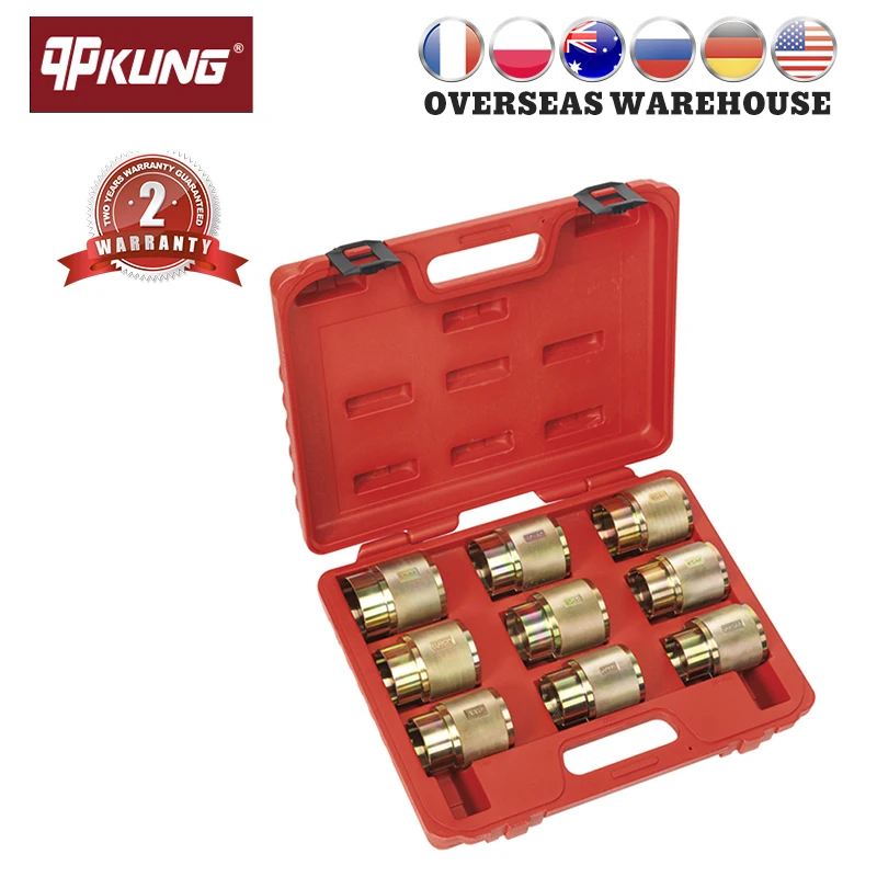 qpKung Motorcycle Fork Oil Seals Driver Kit 35mm 36mm 39mm 4mm 43mm 45mm 46mm 47mm 48mm 49mm Motorcycle Repair Fork Seal Tool
qpKung Motorcycle Fork Oil Seals Driver Kit 35mm 36mm 39mm 4mm 43mm 45mm 46mm 47mm 48mm 49mm Motorcycle Repair Fork Seal Tool
