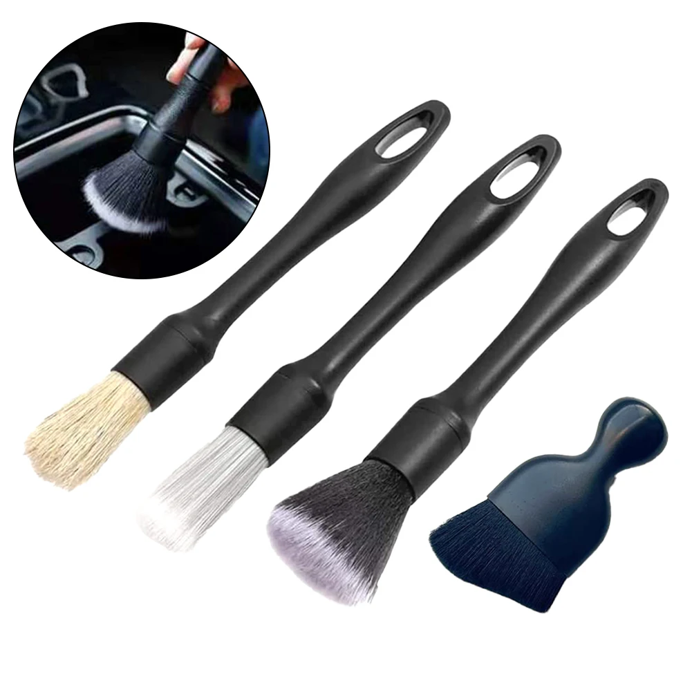 4Pcs Car Detailing Brush Set Dashboard Car Interior Exterior Clean Non-Slip Handle Interior Detail Brush With Synthetic Bristles
4Pcs Car Detailing Brush Set Dashboard Car Interior Exterior Clean Non-Slip Handle Interior Detail Brush With Synthetic Bristles