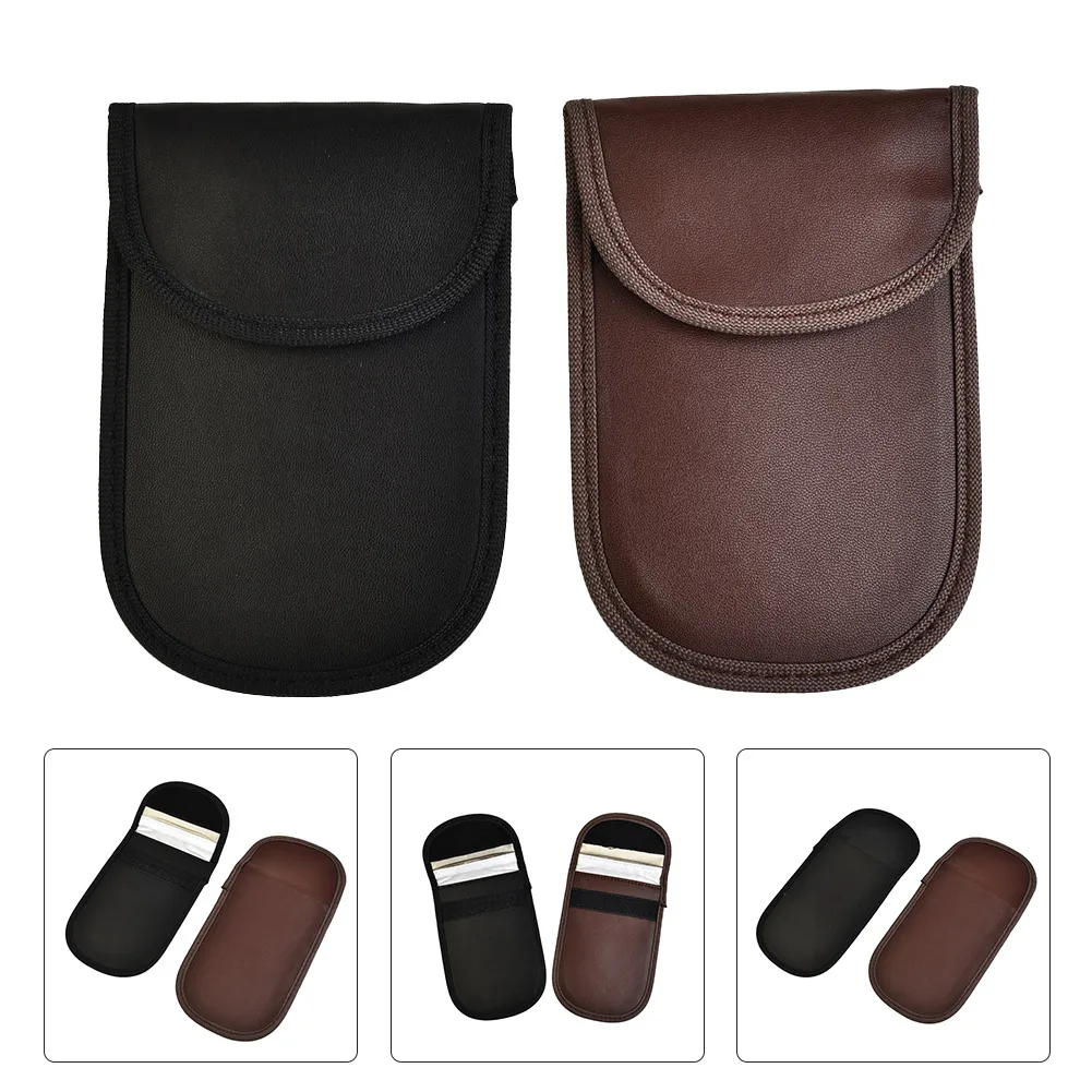 Smart automobile keyfobs Anti-theft Black+Brown Keyless Entry RFID Signal Blocking Pouch case Bag Polyurethane Leather
Smart automobile keyfobs Anti-theft Black+Brown Keyless Entry RFID Signal Blocking Pouch case Bag Polyurethane Leather