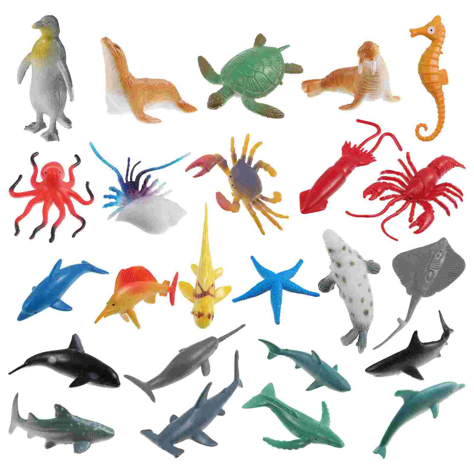 TOYMYTOY 24pcs Plastic Sea Animal Figure Set Realistic Animal Toys Mini Sea Favors for Kids Toddlers (Mix Model)
TOYMYTOY 24pcs Plastic Sea Animal Figure Set Realistic Animal Toys Mini Sea Favors for Kids Toddlers (Mix Model)