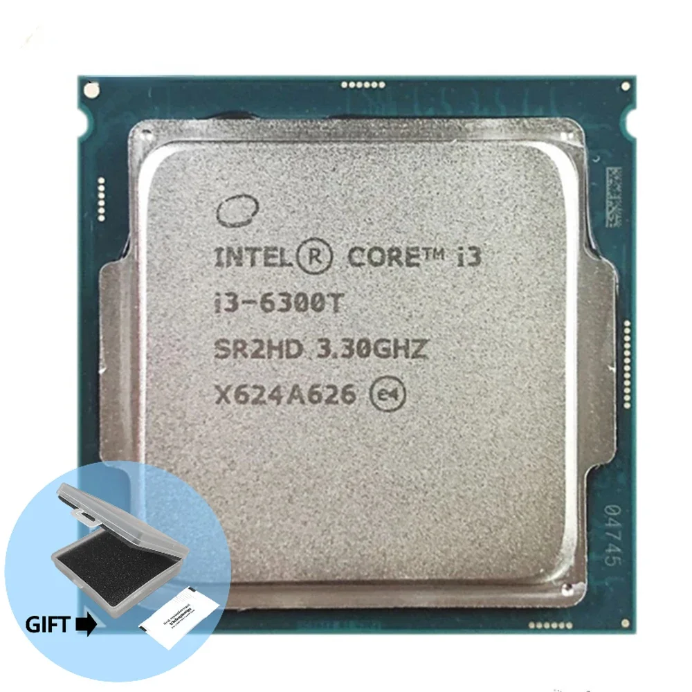 

Intel Core i3-6300T i3 6300T 3.3 GHz Dual-Core Quad-Thread CPU Processor 4M 35W LGA 1151