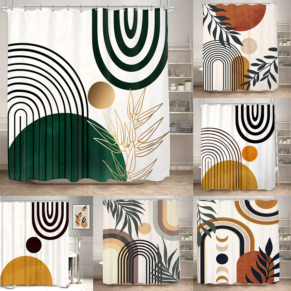Boho Style Shower Curtain Personality Geometric Creative Bathroom Curtain Simple Waterproof Fabric Bathroom Decoration Hooks
Boho Style Shower Curtain Personality Geometric Creative Bathroom Curtain Simple Waterproof Fabric Bathroom Decoration Hooks