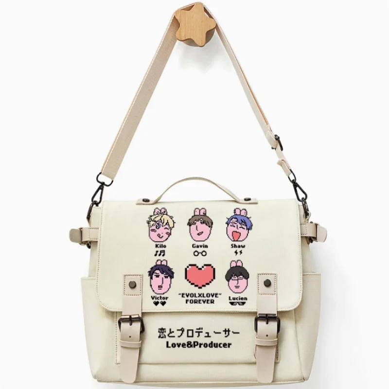 Anime Love Producer Gavin Shaw Bag Belt Decoration School Bag Fashion Leisure Teenagers Student Messenger Handbag
Anime Love Producer Gavin Shaw Bag Belt Decoration School Bag Fashion Leisure Teenagers Student Messenger Handbag