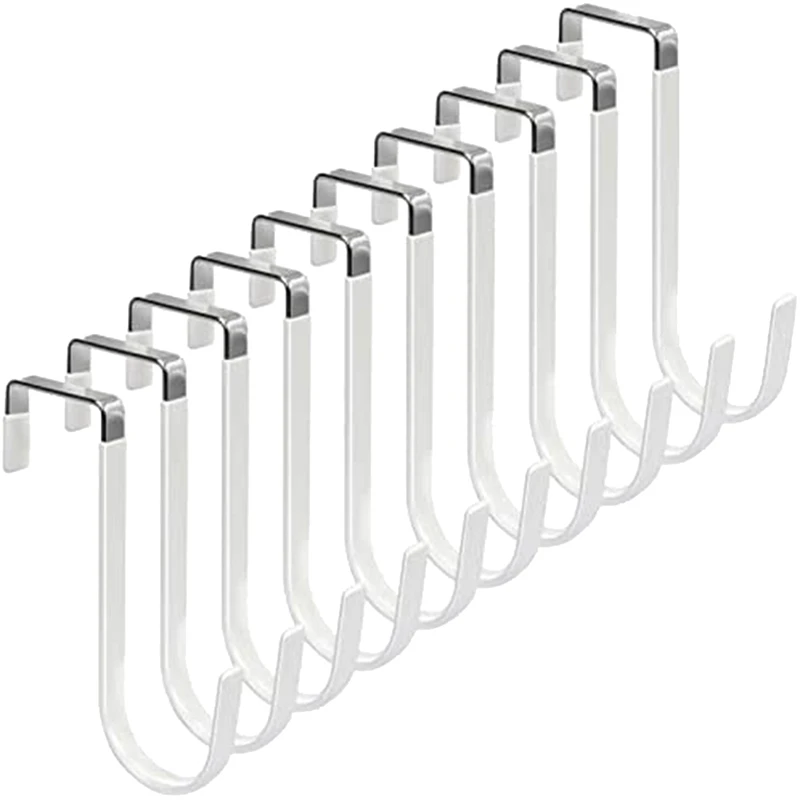 10-Pack With Rubber Anti-Scratch Storage Hooks For Living Room For Clothes, Towels, Hats, Etc
10-Pack With Rubber Anti-Scratch Storage Hooks For Living Room For Clothes, Towels, Hats, Etc
