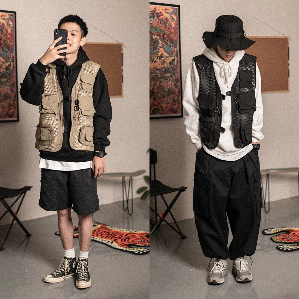 Fashion brand multi-pocket overalls sleeveless jacket boys wind tide tide high street loose function wind vest jacket
Fashion brand multi-pocket overalls sleeveless jacket boys wind tide tide high street loose function wind vest jacket